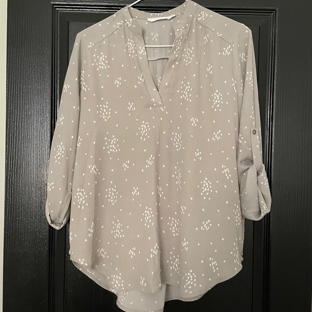 LUSH Warren Split Neck Blouse
